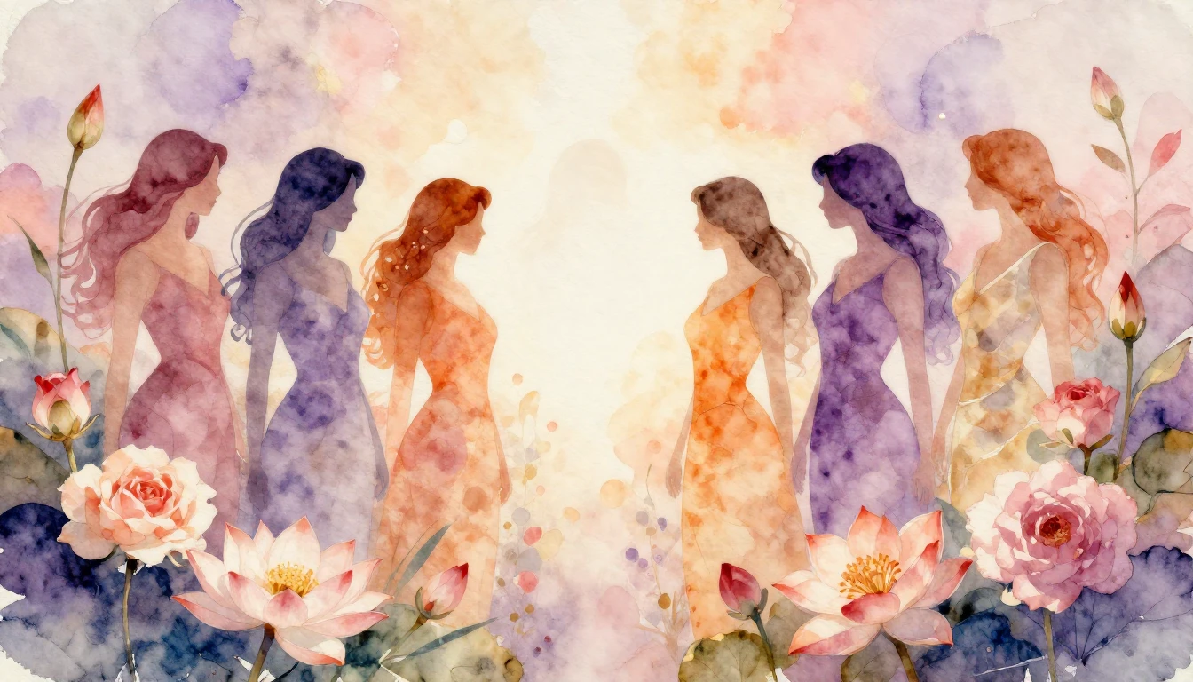 A beautiful and ethereal watercolor painting representing th...