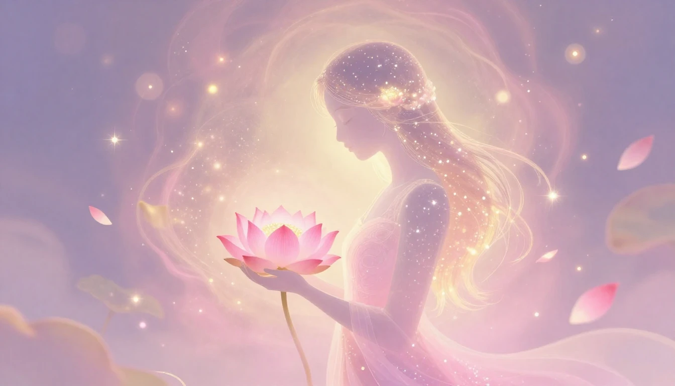 A beautiful and tender illustration symbolizing a mother's l...