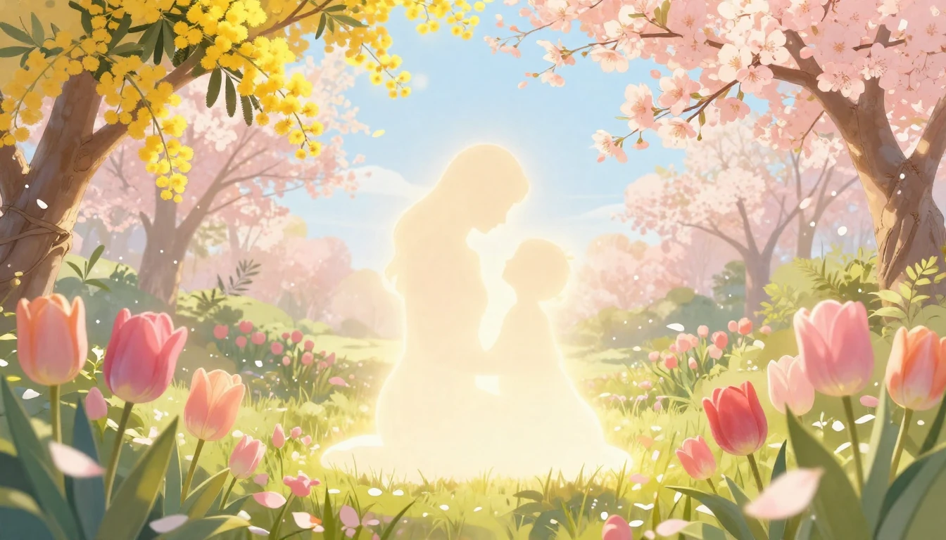 A heartwarming and delicate illustration representing the sp...