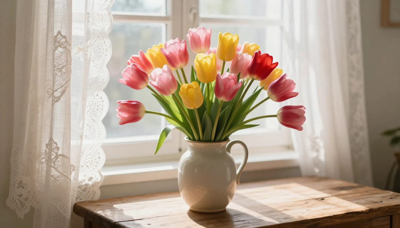 A beautiful and gentle artistic composition symbolizing spri...