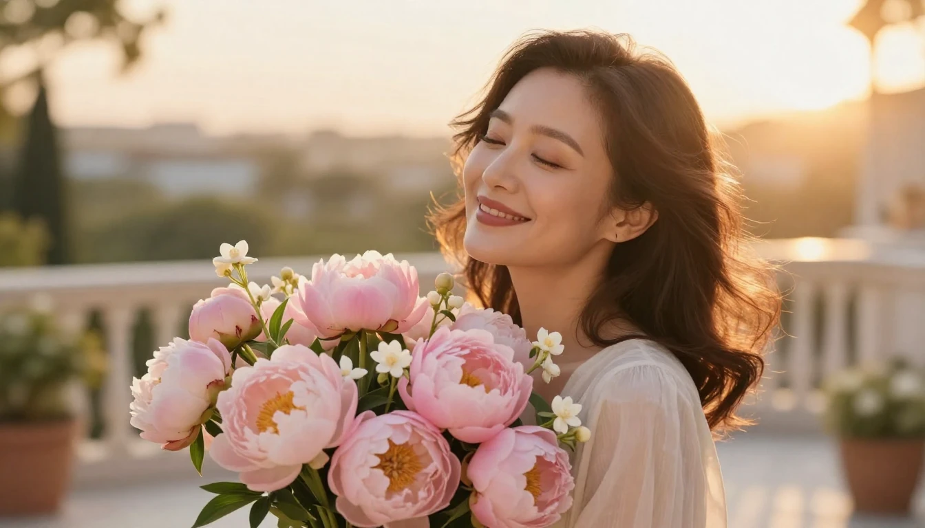 A stunning and artistic portrait of a graceful woman in her ...