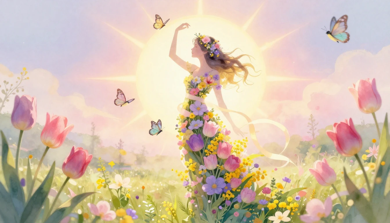 A beautiful and symbolic illustration representing the essen...