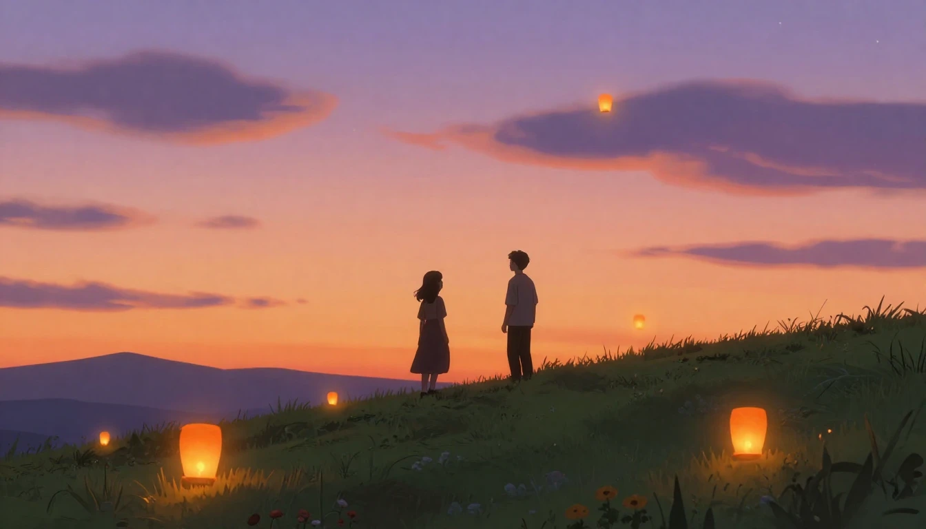 A heartwarming digital art scene capturing the essence of de...