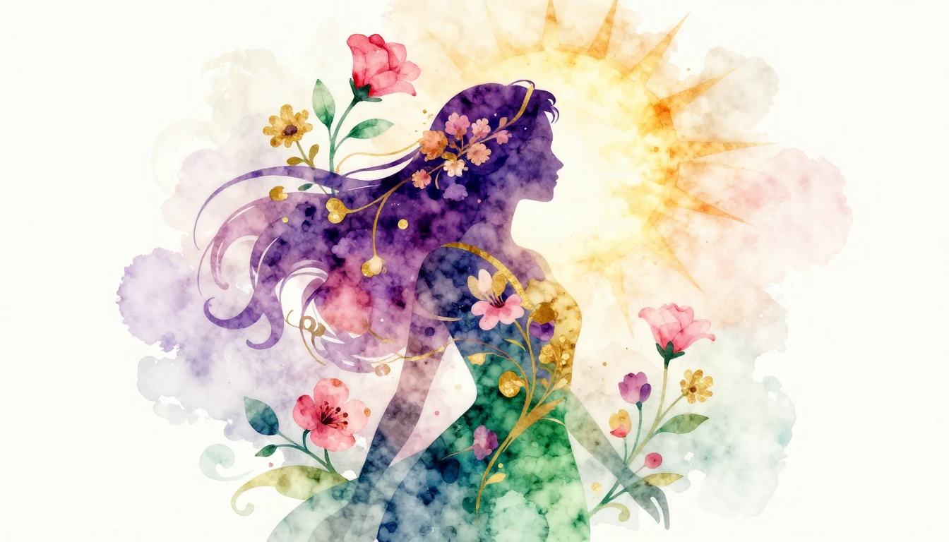 A conceptual watercolor illustration celebrating Internation...