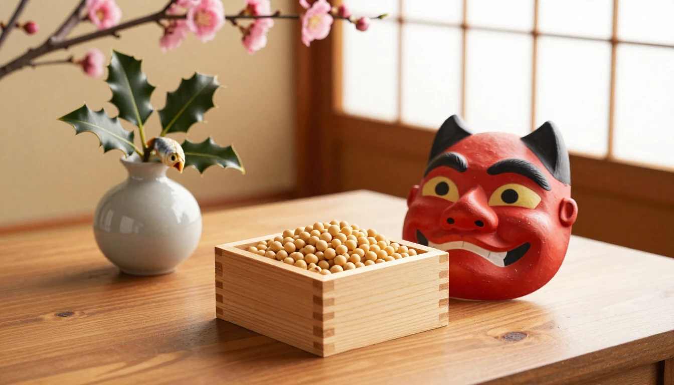 A warm and nostalgic indoor scene celebrating the Japanese S...