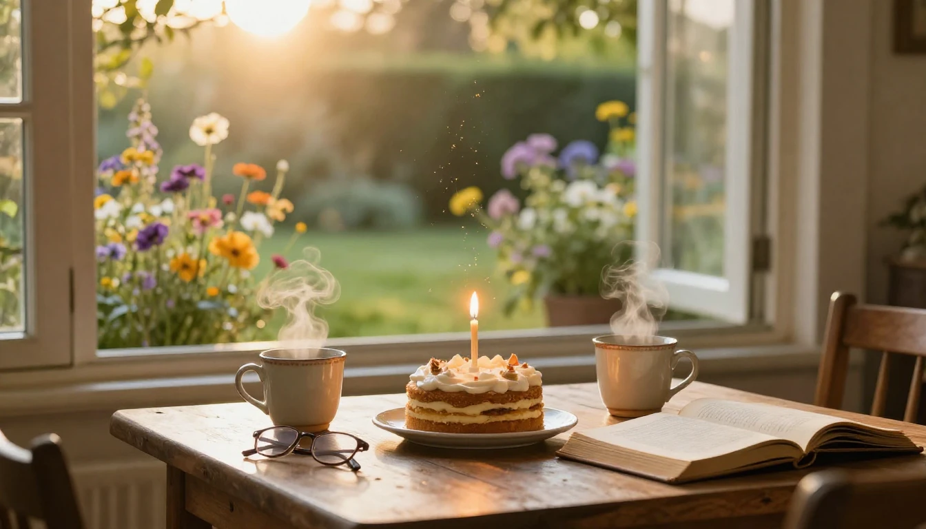 A warm and inviting scene of a cozy indoor setting during th...