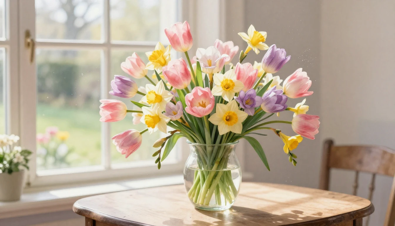 A soft and elegant watercolor painting depicting a large, lu...