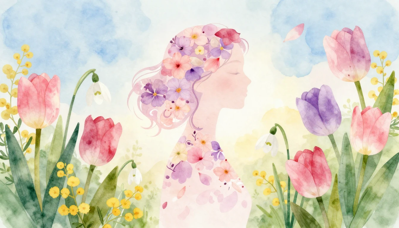 A soft and elegant artistic illustration symbolizing Interna...