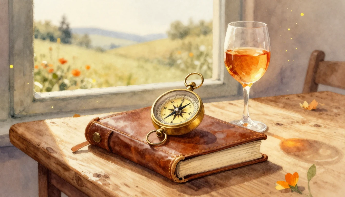 A warm and inviting watercolor painting celebrating a fifty-...