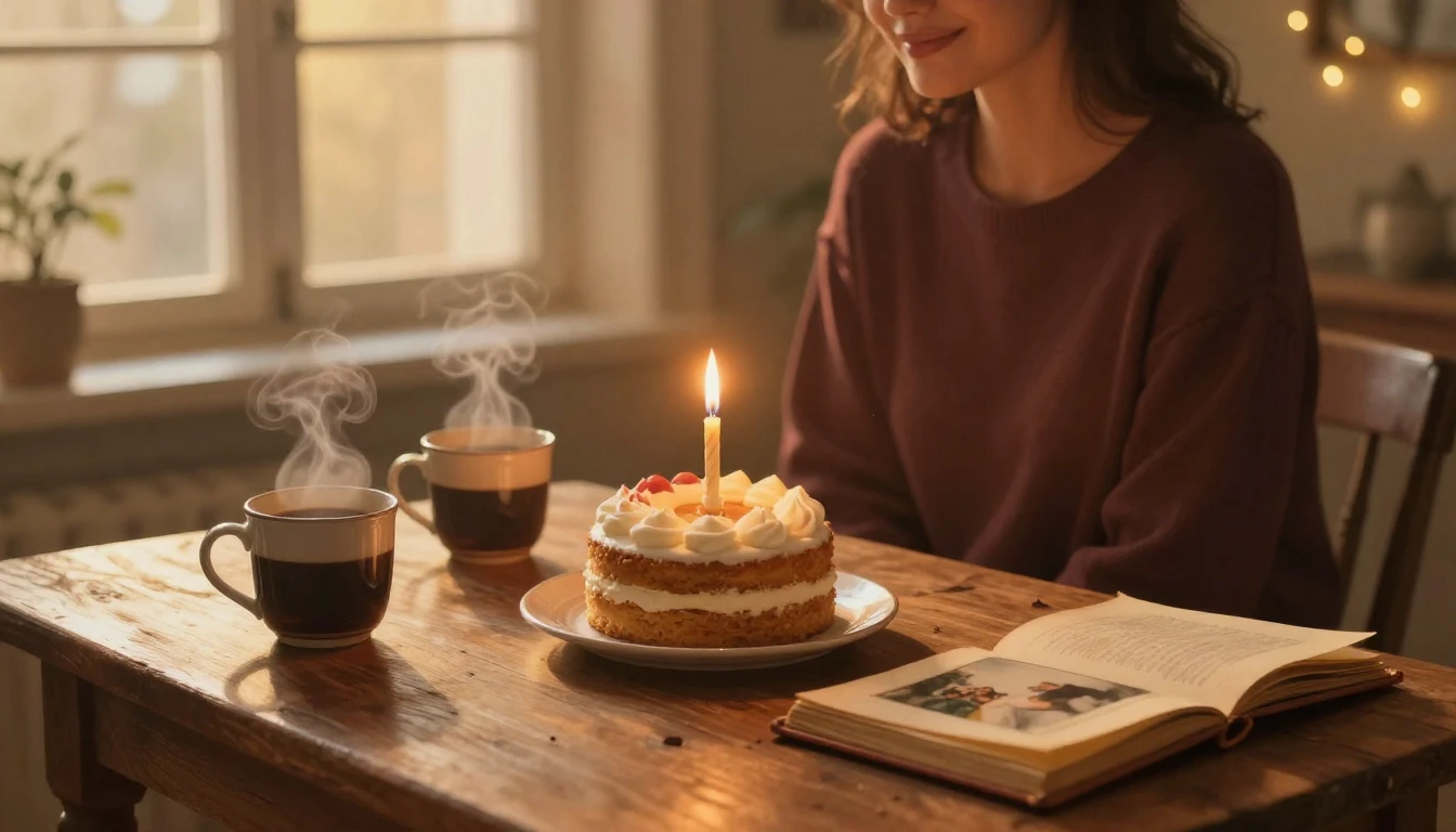 A heartwarming and cozy scene of celebration representing a ...