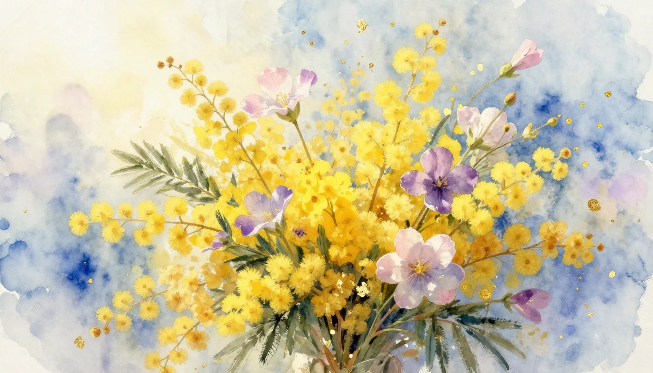 A breathtaking watercolor painting celebrating the essence o...
