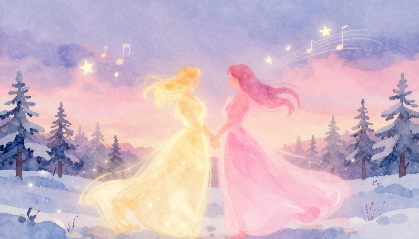 A soft and dreamy watercolor illustration representing abstr...