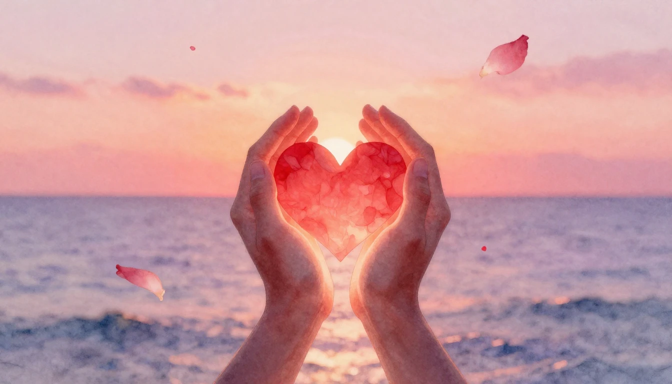 A soft and dreamy watercolor composition symbolizing eternal...