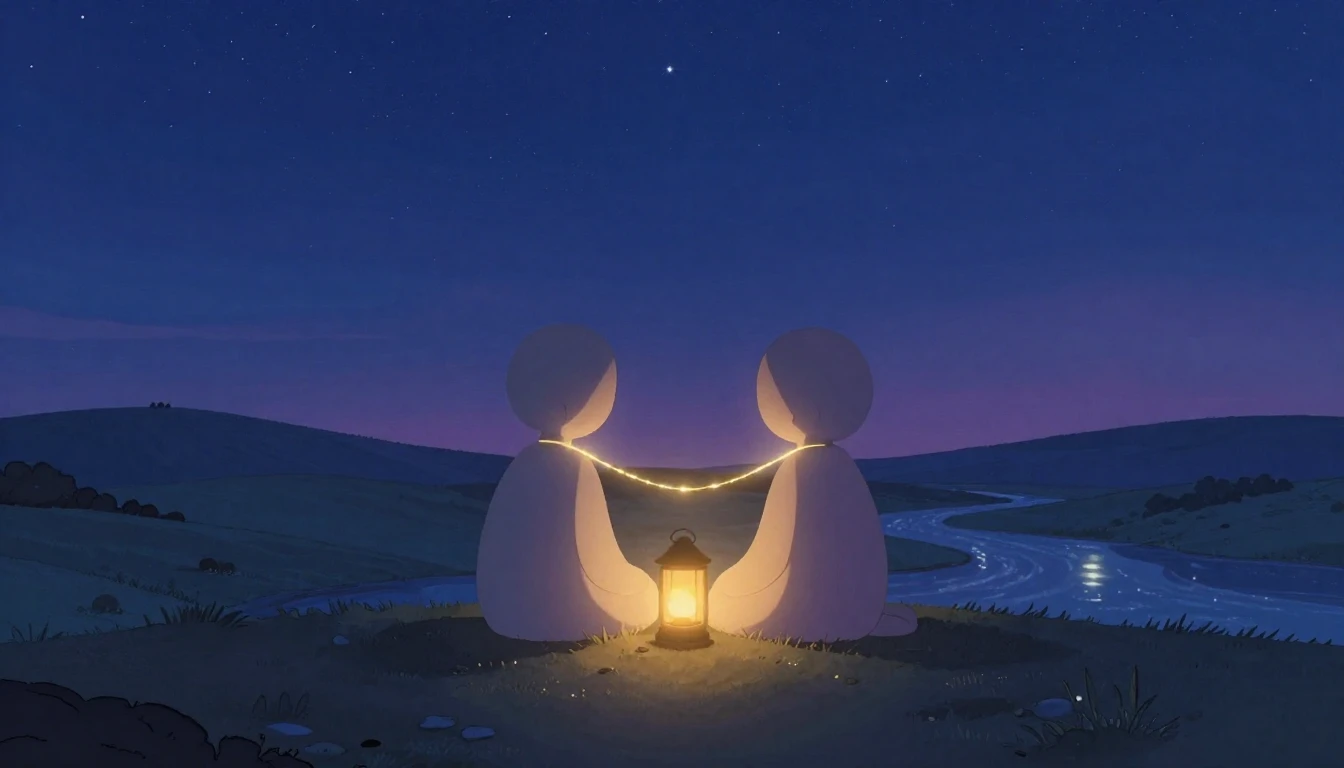 A heartwarming and metaphorical illustration representing fr...