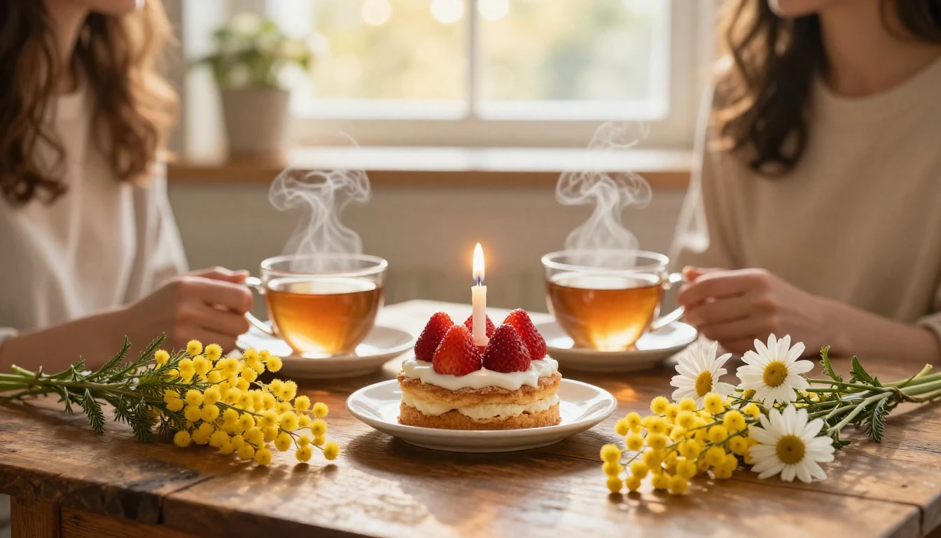 A warm and inviting scene celebrating a deep friendship. On ...