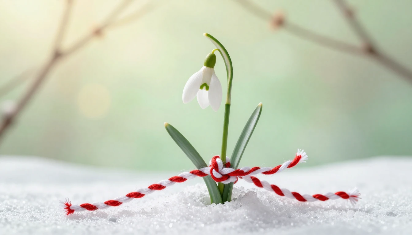 A delicate and artistic composition symbolizing early spring...