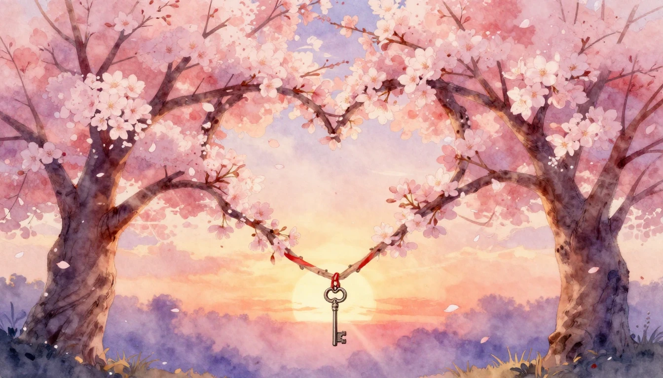 A soft and dreamy watercolor painting depicting two ancient ...