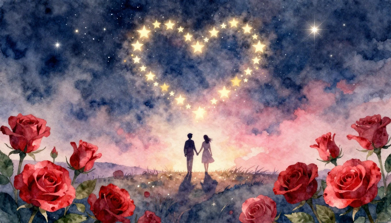 A soft and dreamy watercolor composition symbolizing eternal...