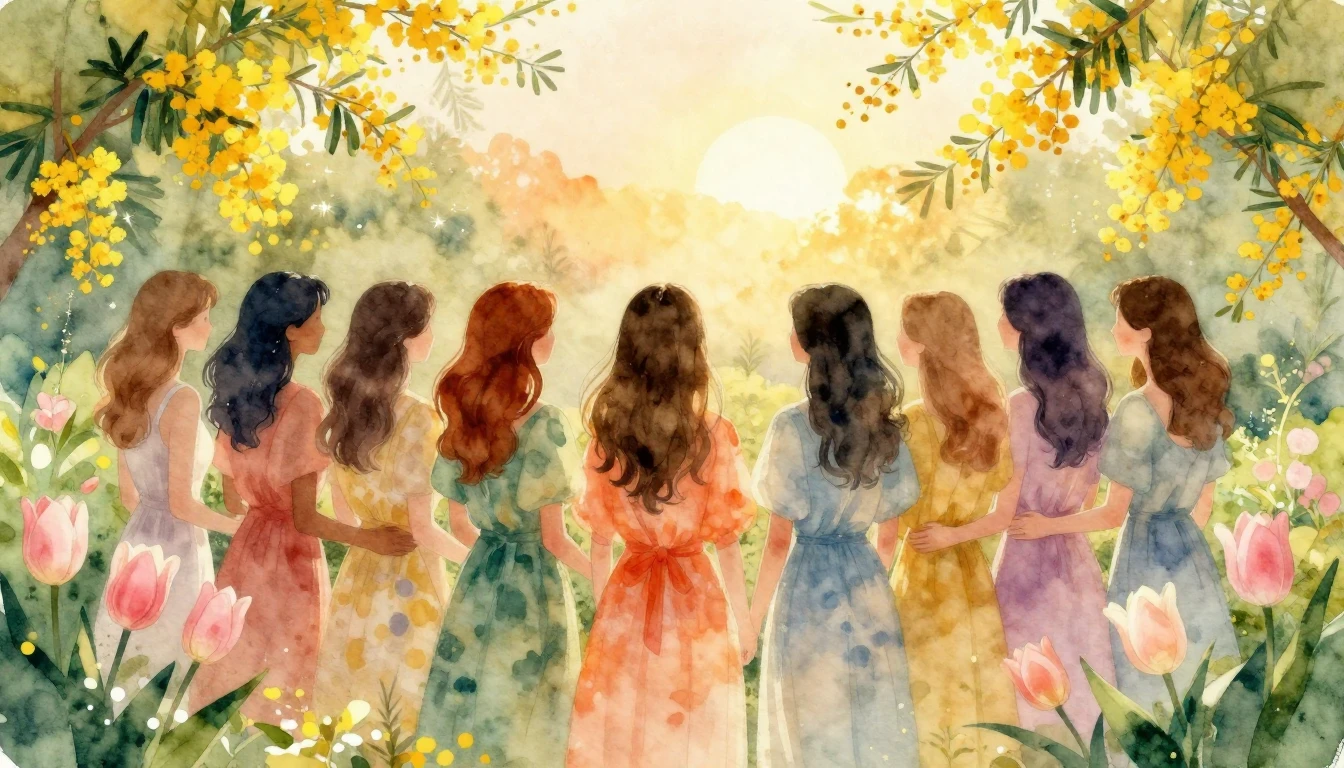 A beautiful and uplifting watercolor illustration celebratin...