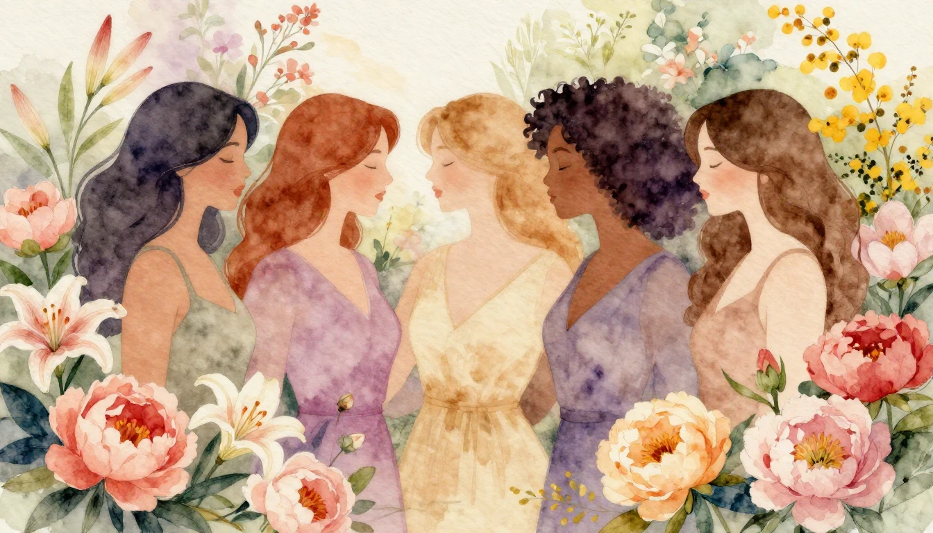 A beautiful and soft watercolor illustration celebrating the...