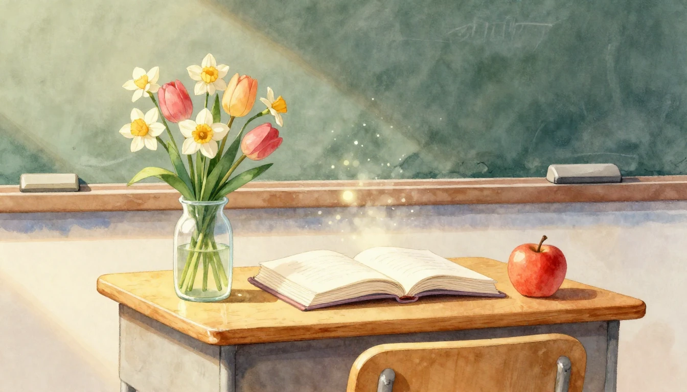 A gentle and artistic watercolor illustration depicting a vi...