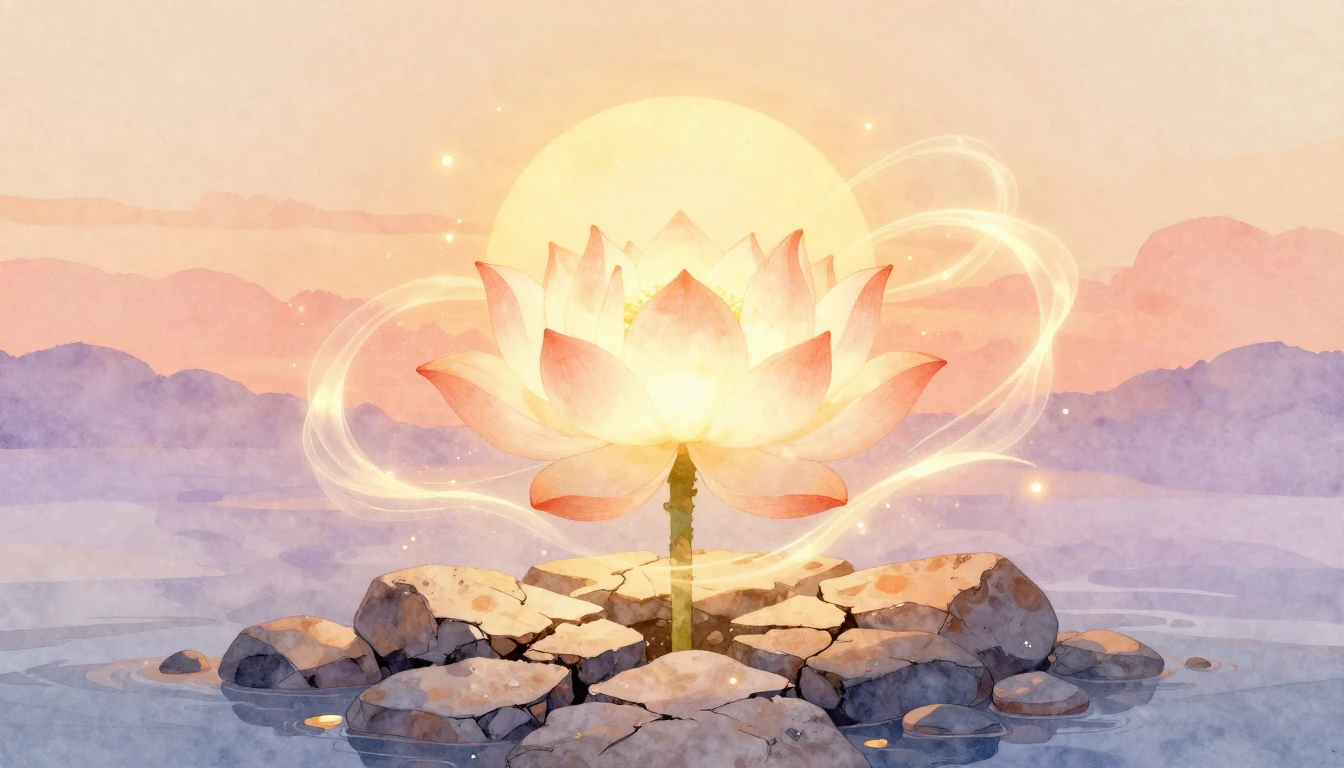 A beautiful and symbolic watercolor illustration representin...