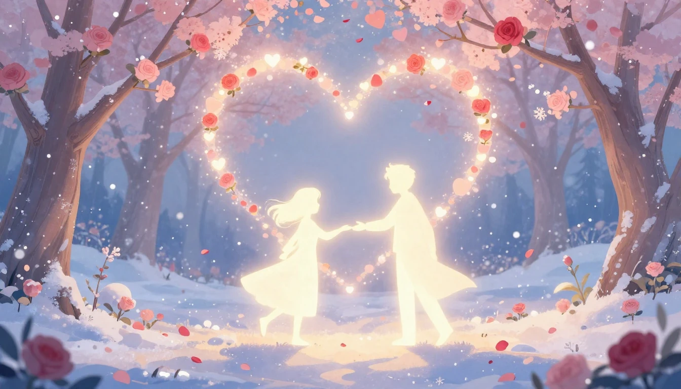 A romantic and whimsical illustration capturing the essence ...