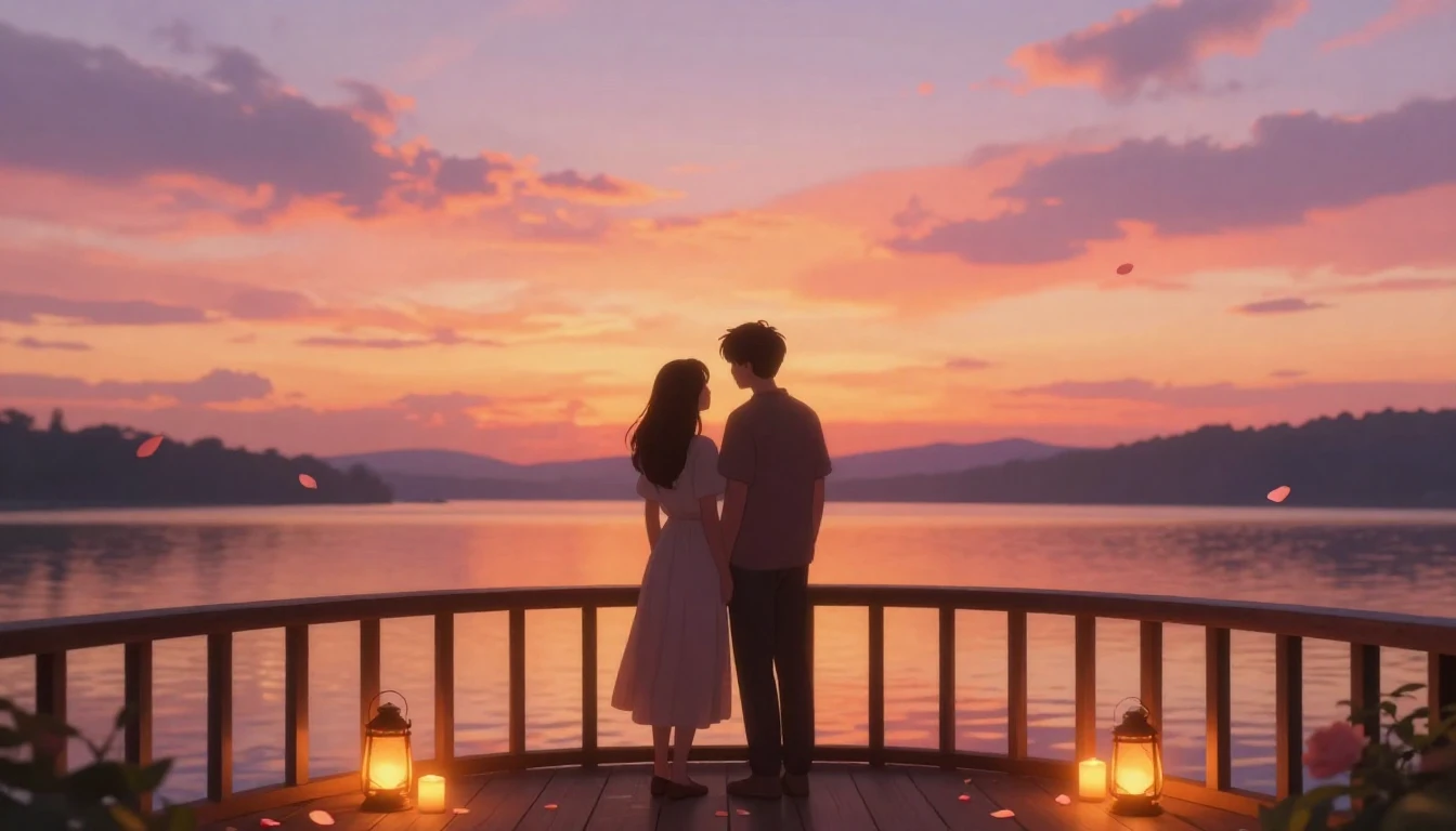 A breathtaking digital art illustration of an intimate roman...