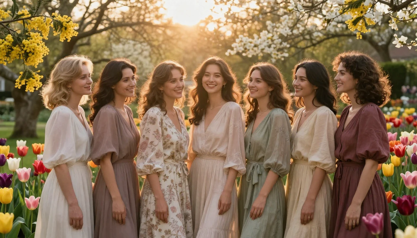 A breathtakingly beautiful and diverse group of women standi...