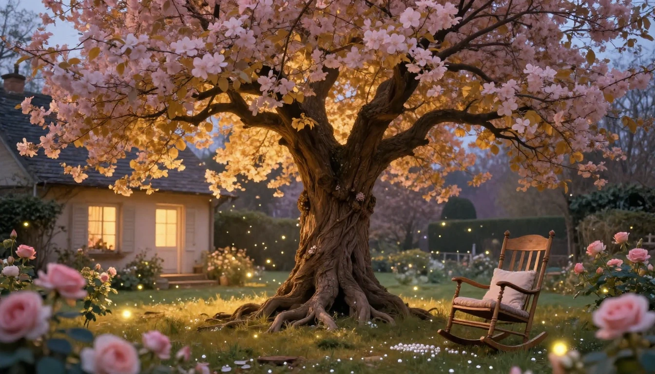 A beautiful and delicate scene featuring a large, majestic b...