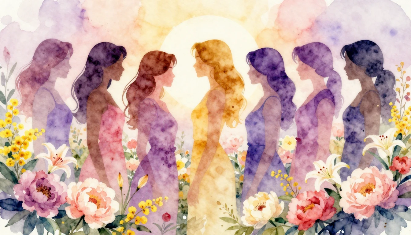 A breathtaking watercolor illustration celebrating womanhood...