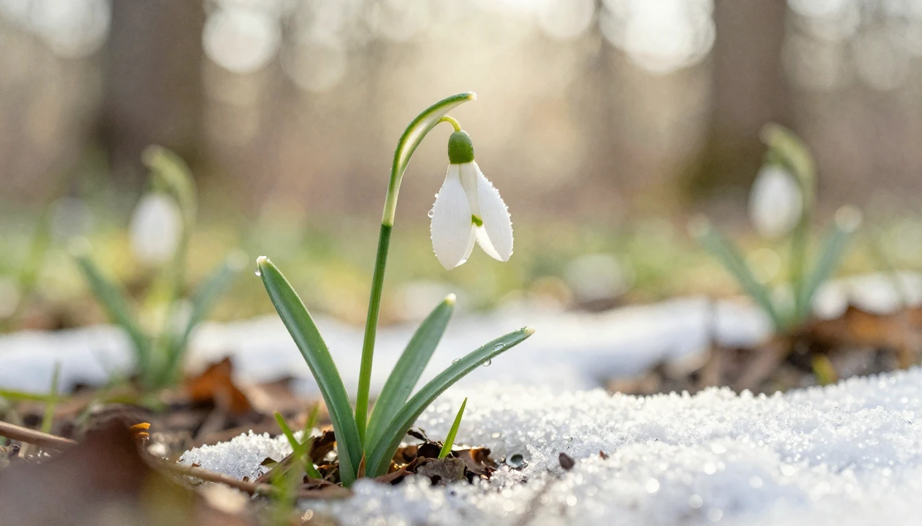 A delicate watercolor painting capturing the essence of earl...