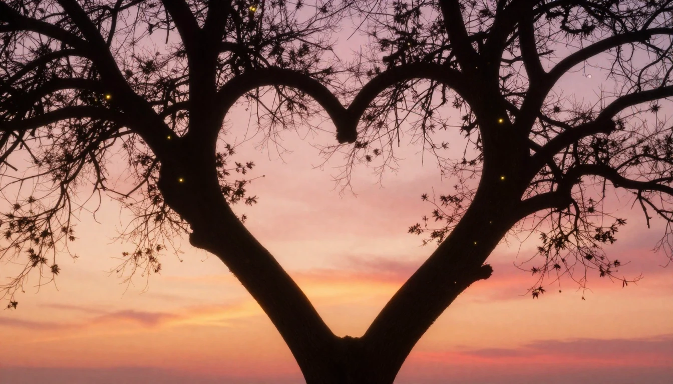 A romantic and soft composition featuring two intertwined tr...