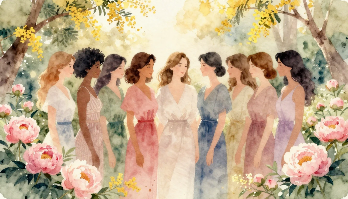 A beautiful watercolor painting celebrating International Wo...