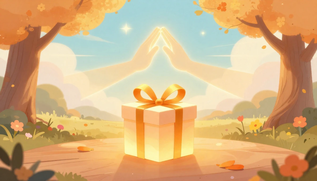 A warm and inviting illustration depicting a celebration of ...