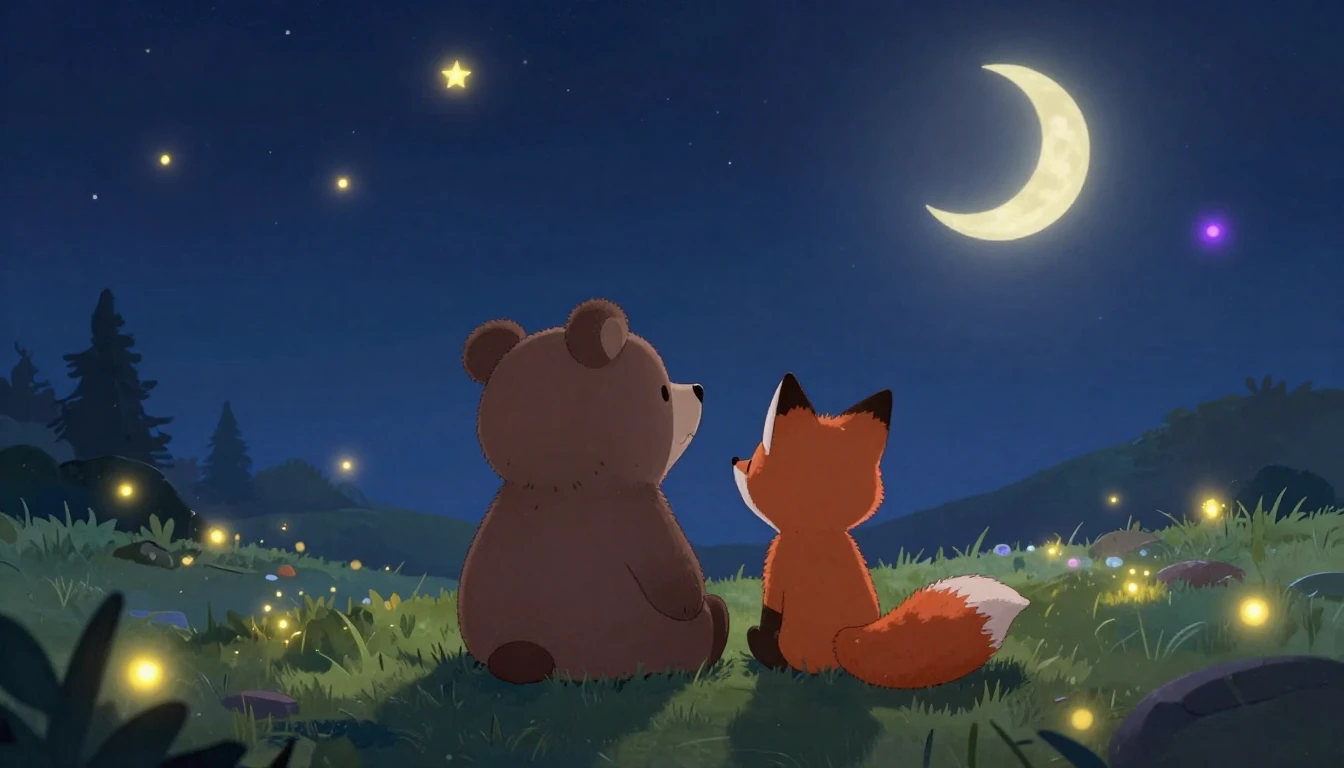 A heartwarming and emotional scene representing true friends...