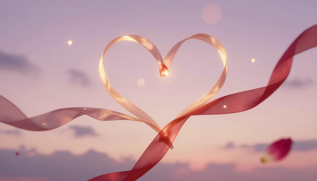 A dreamy and ethereal composition representing eternal love ...