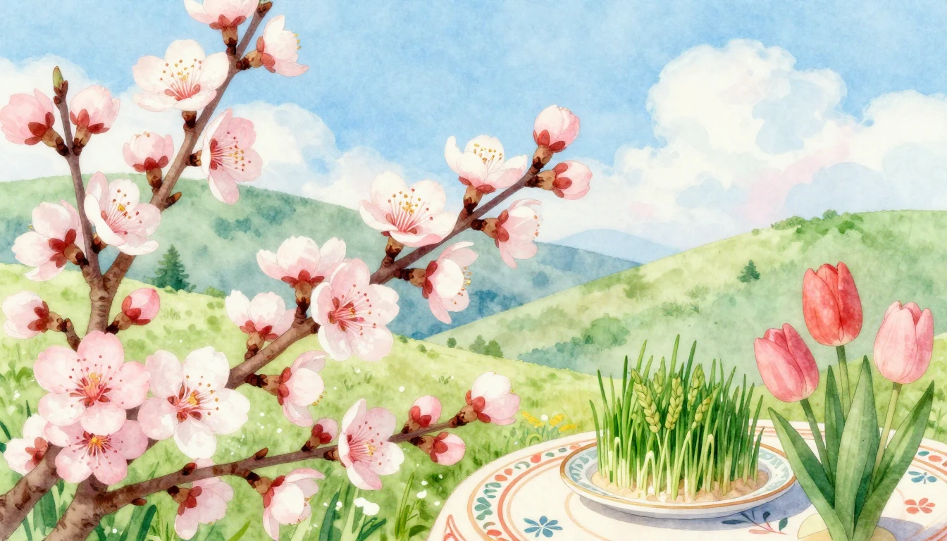 A beautiful and airy watercolor illustration symbolizing the...