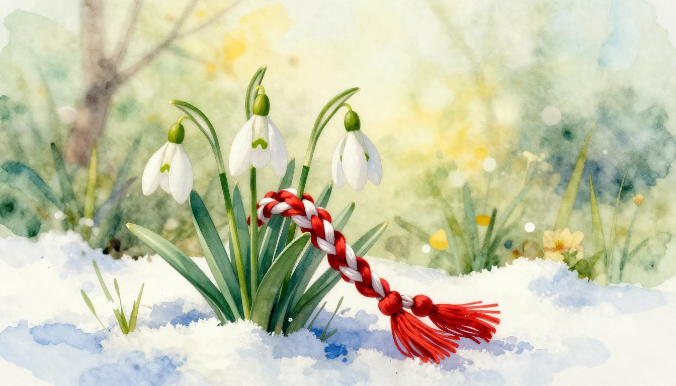 An exquisite watercolor painting celebrating the arrival of ...