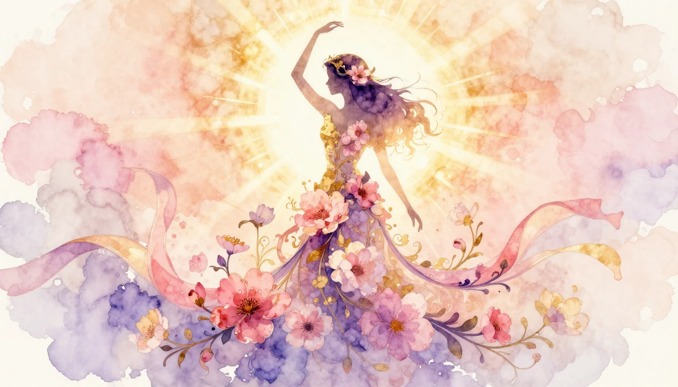 A beautiful and artistic watercolor illustration symbolizing...