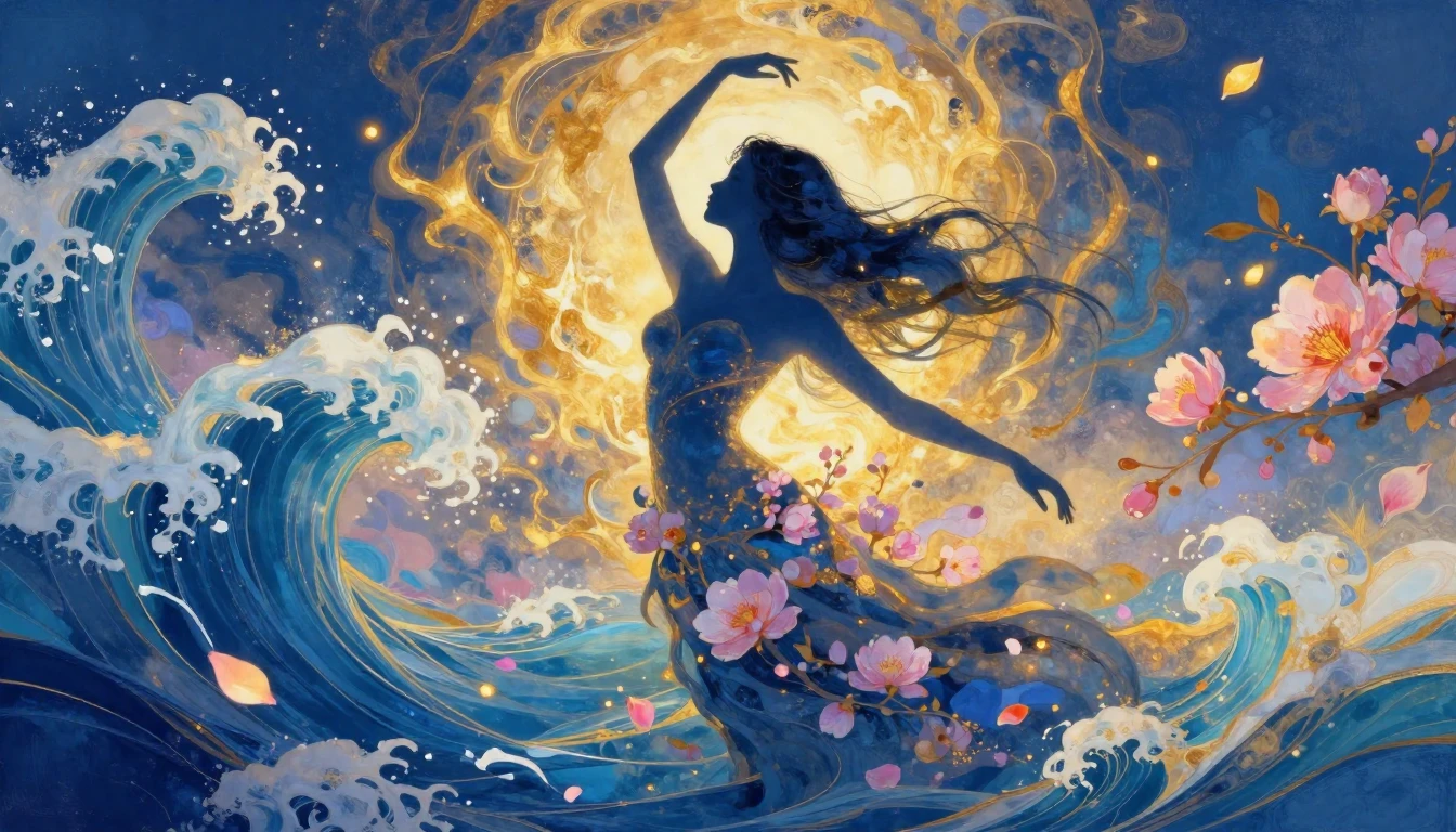 A beautiful, abstract representation of feminine strength an...