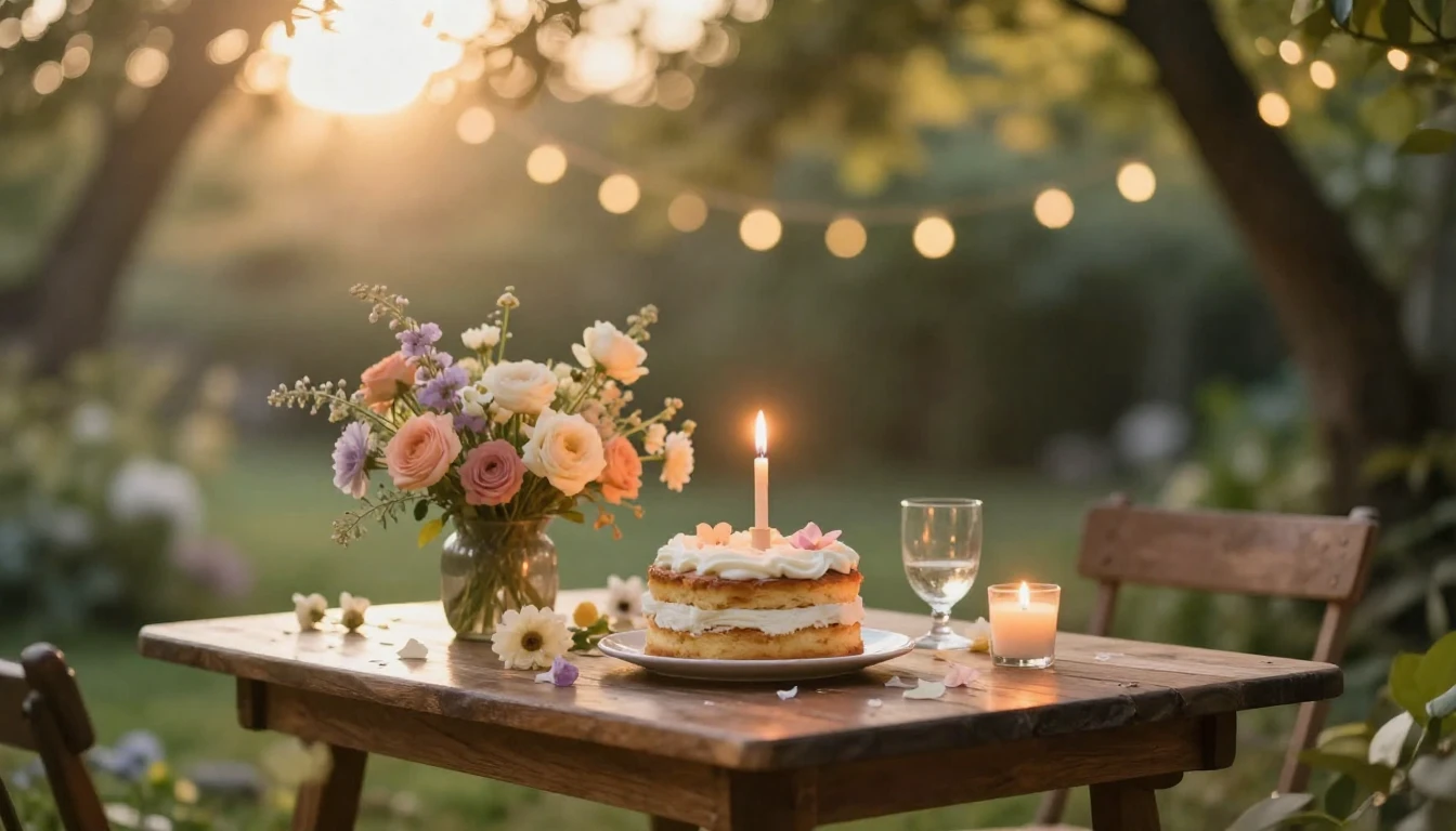 A warm and cozy scene capturing the essence of celebration a...