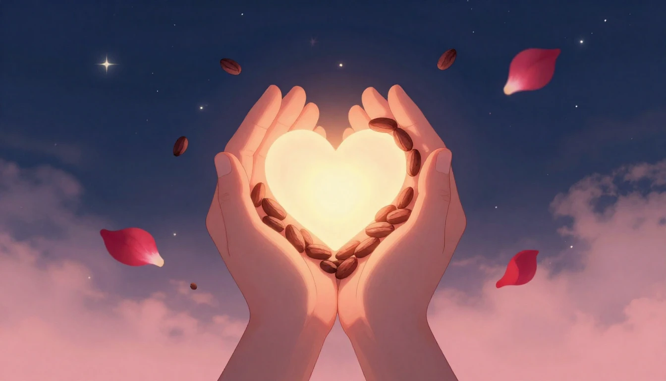 A romantic and soft illustration evoking the feeling of Vale...