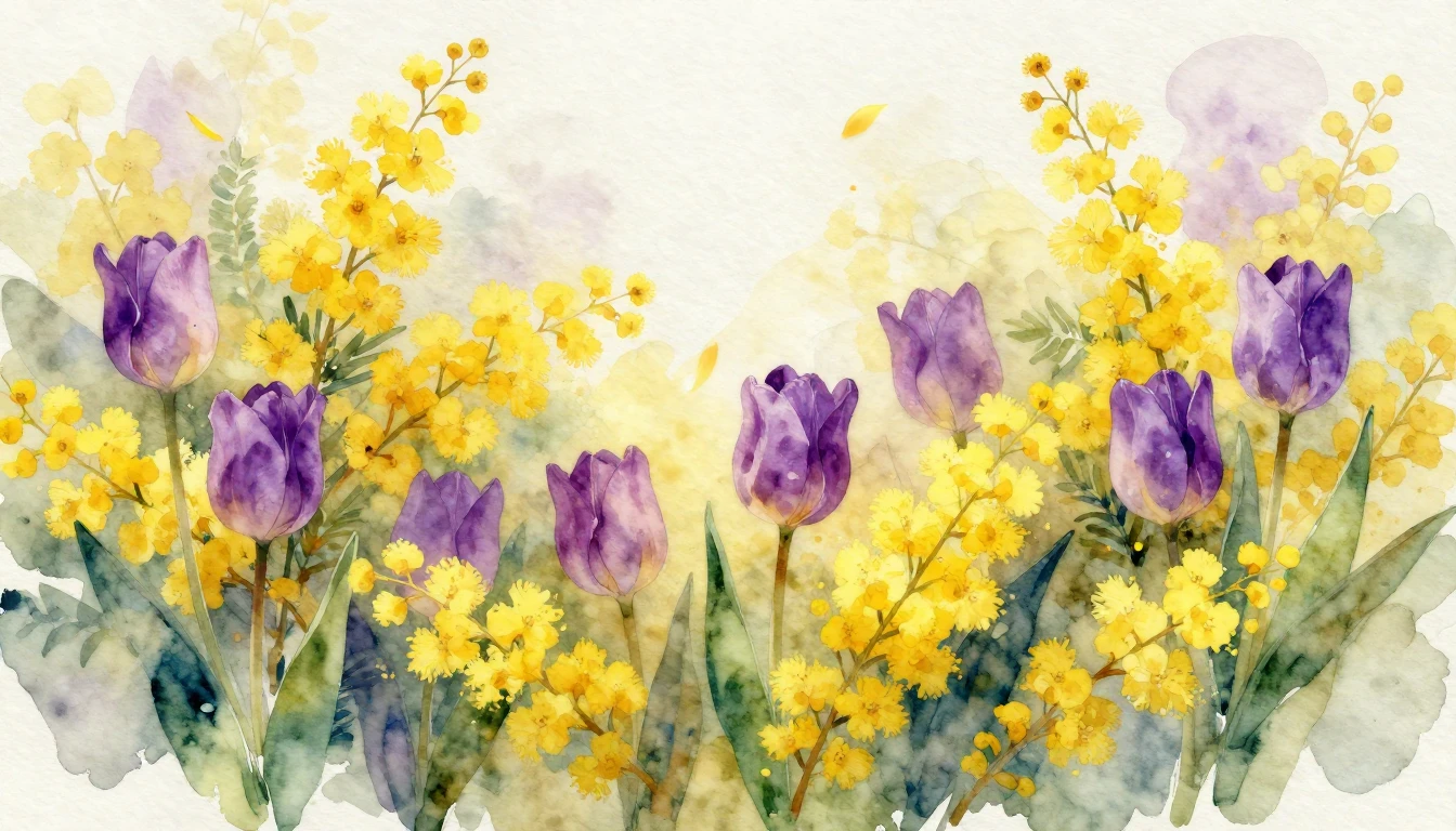 A beautiful, artistic watercolor painting symbolizing Intern...