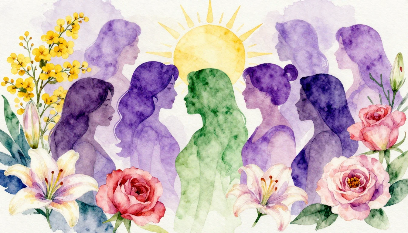 A beautiful and artistic watercolor composition symbolizing ...