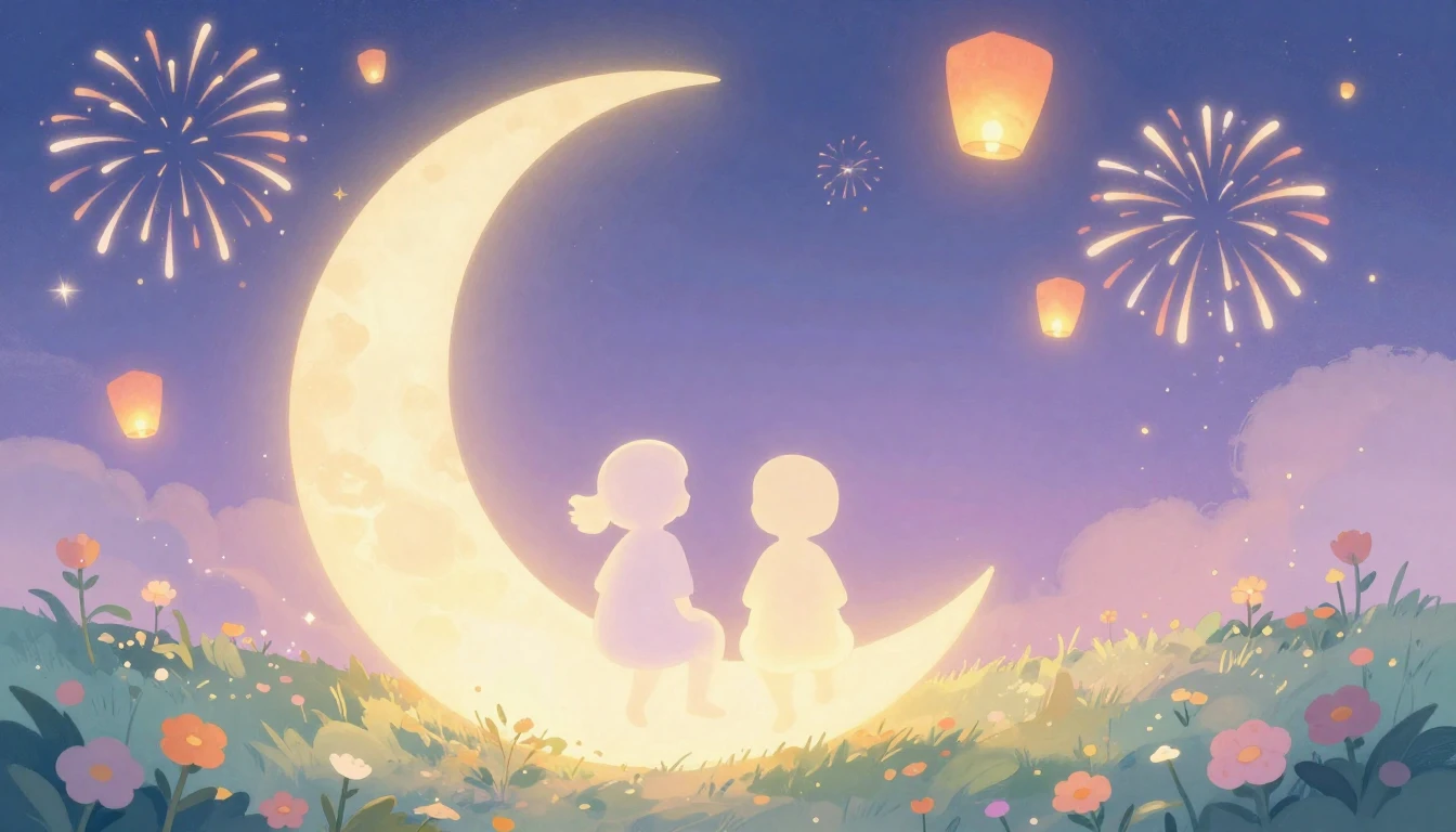 A heartwarming and whimsical illustration celebrating friend...