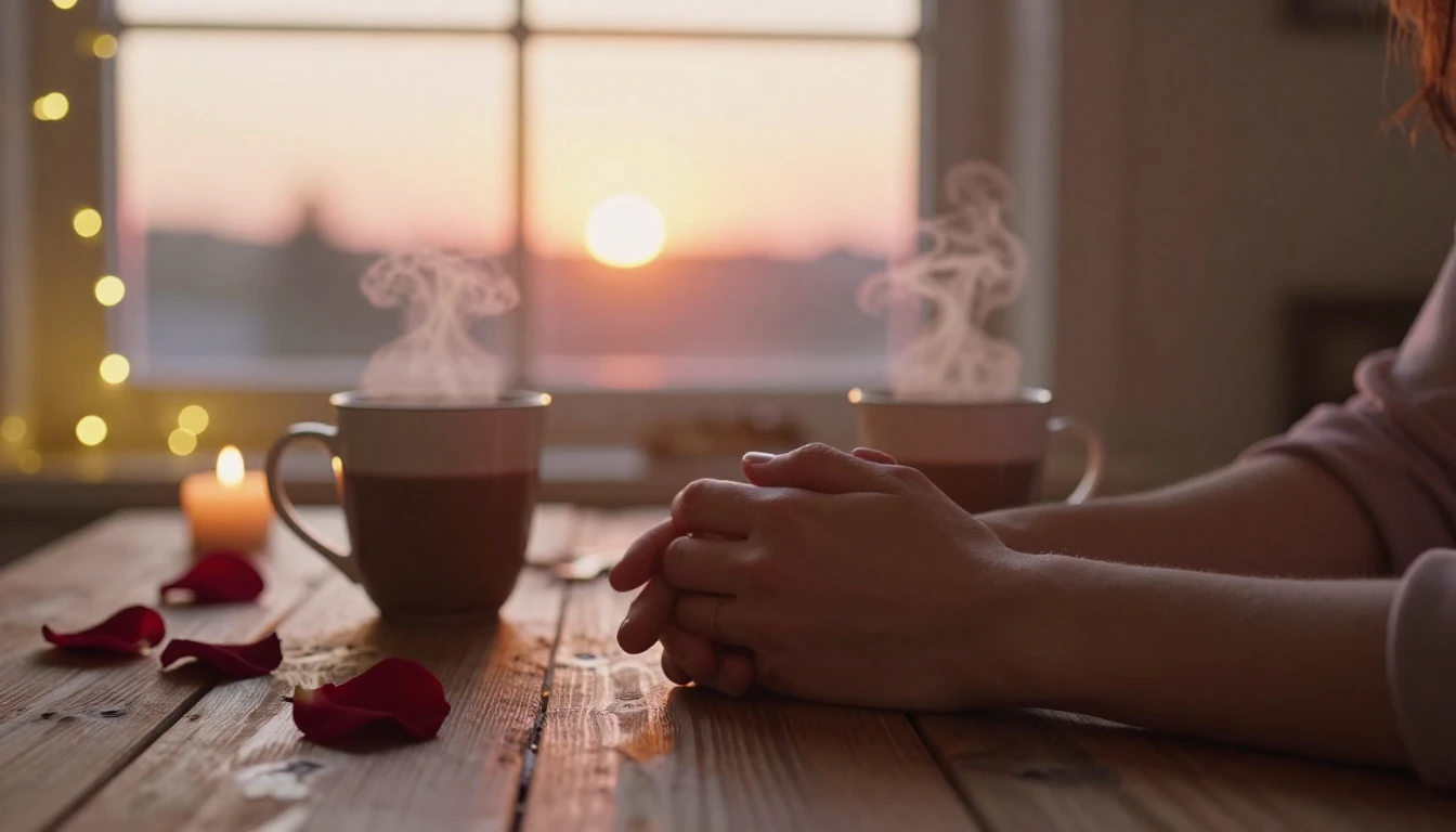 A romantic and cozy scene capturing the essence of deep love...