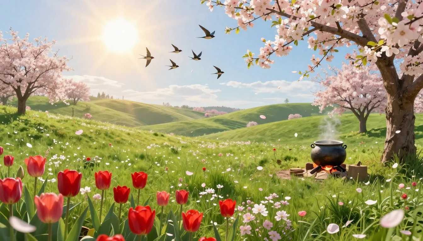 A beautiful spring landscape celebrating nature's awakening....