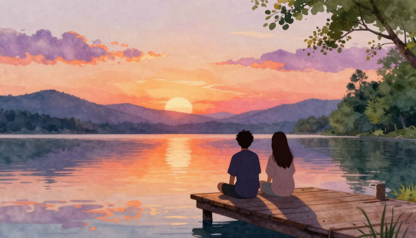 A heartwarming watercolor illustration capturing the essence...