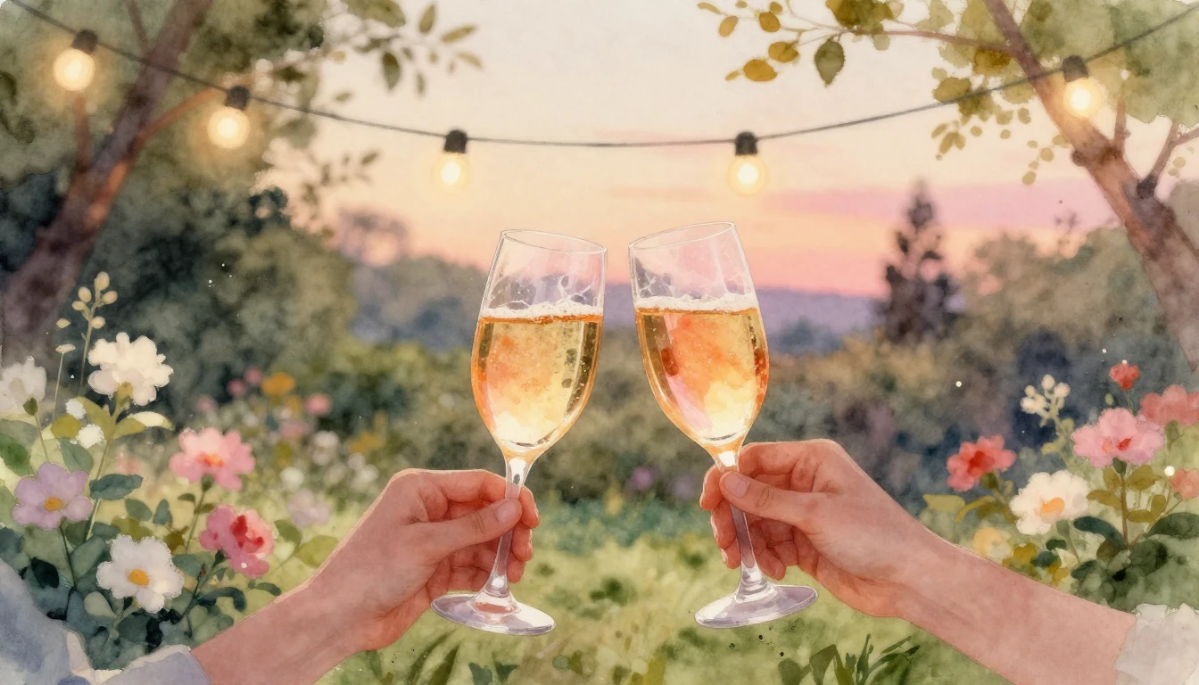 A warm and inviting watercolor painting depicting a cozy out...